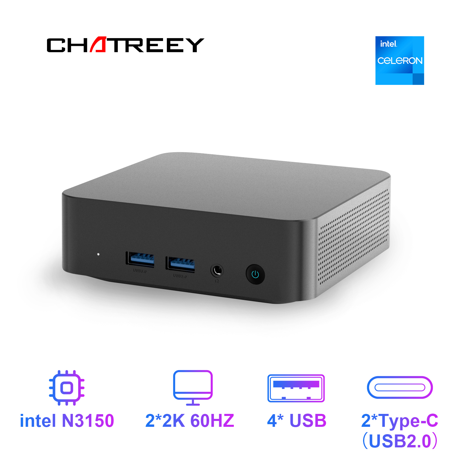 Ddr3 8Gb - Mini PC Chatreey T9 N3150 DDR3